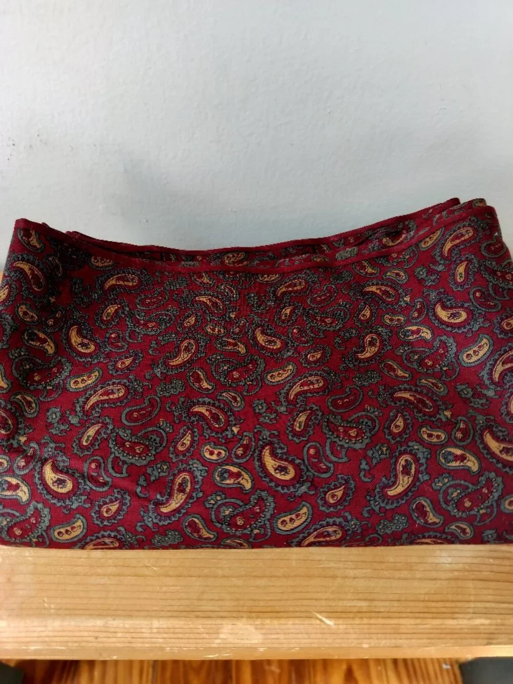 Vintage Fabric - Maroon Paisley